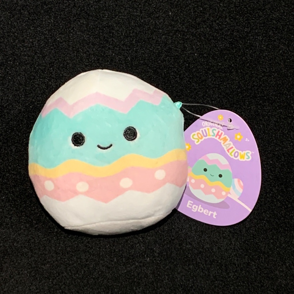 NWT Squishmallows Egbert Easter Egg Plush 4”